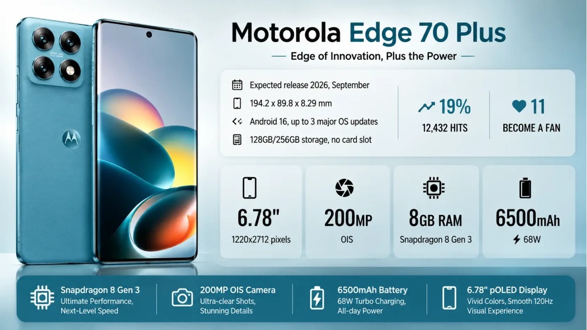 Motorola Edge 70 Plus price in Bangladesh